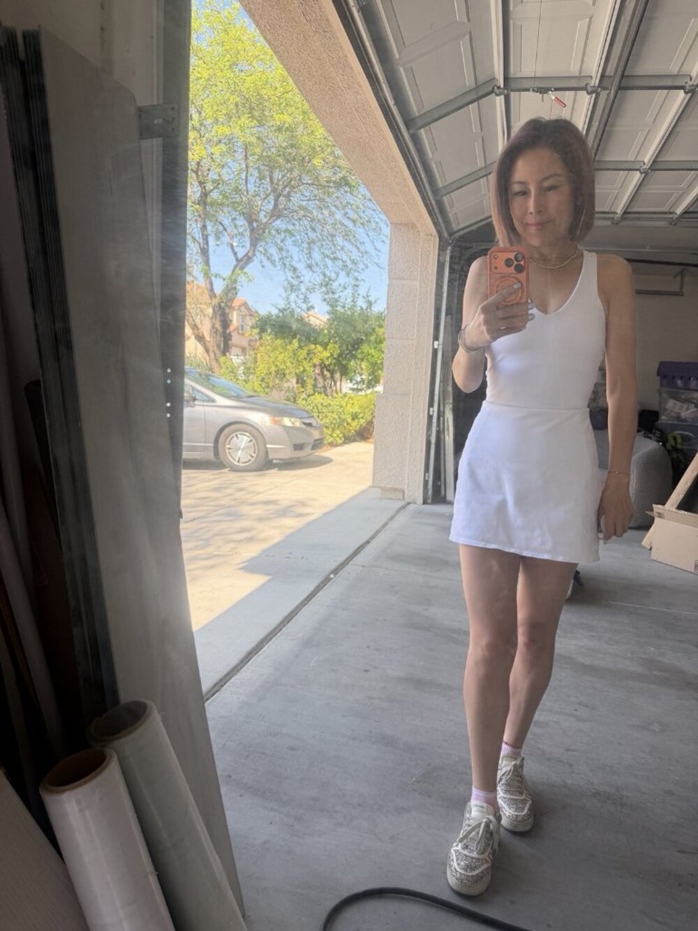 Alo Yoga White Airbrush Dress Size XS